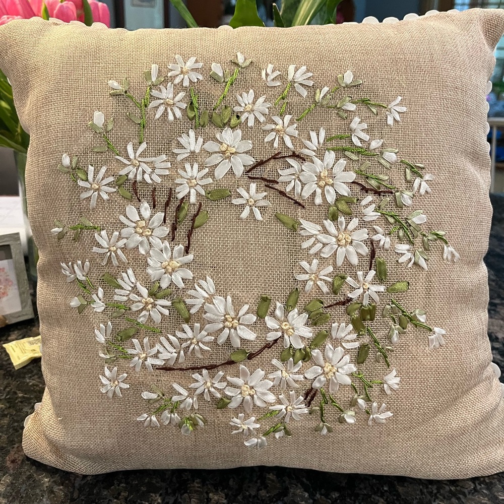 New Floral Pillow